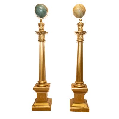Sale Photo Thumbnail #391: Masonic Columns with Celestial Globes