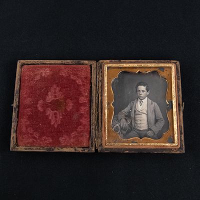 Sale Photo Thumbnail #176: 1/6 Plate Cased I.D.'d Daguerreotype
