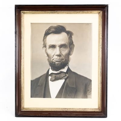 Sale Photo Thumbnail #221: Framed Abraham Lincoln M.P. Rice Print