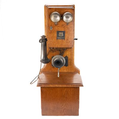 Sale Photo Thumbnail #314: American Electric Oak Wall Telephone