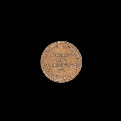 Sale Photo Thumbnail #209: M.A. Root's Copper Daguerreotype Token