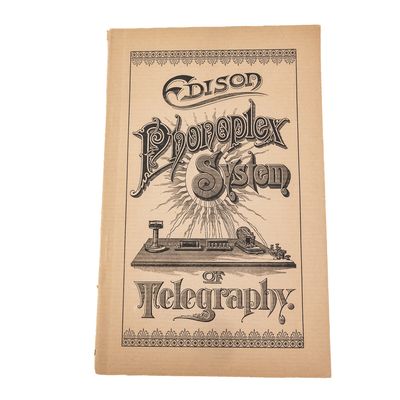 Sale Photo Thumbnail #313: Edison Phonoplex System Book (c.1892)
