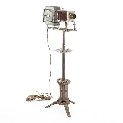 Sale Photo Thumbnail #406: Early Detroit Stereopticon Projector On Stand