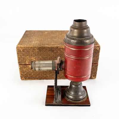 Sale Photo Thumbnail #257: Antique German Magic Lantern Image Projector