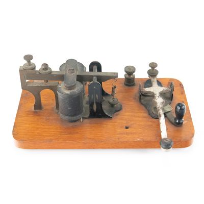 Sale Photo Thumbnail #306: J.H. Bunnell Telegraph Key & Sounder