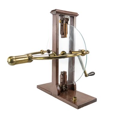 Sale Photo Thumbnail #99: 19th C. Ramsden Friction Electrostatic Generator