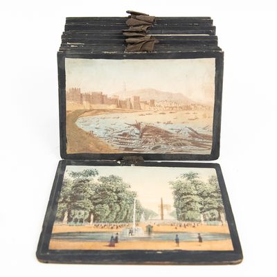 Sale Photo Thumbnail #266: Antique European Polyorama Diorama Slides (12)