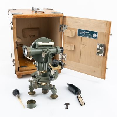 Sale Photo Thumbnail #54: Hildebrand Strassburg Theodolite & Case