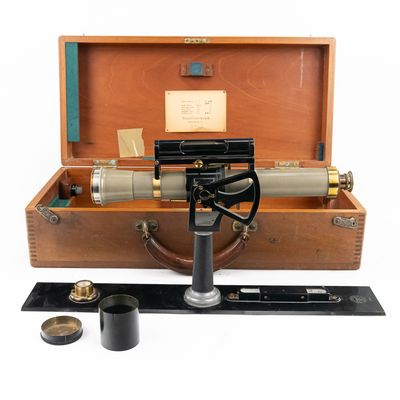 Sale Photo Thumbnail #53: Bausch & Lomb Model 90 Alidade & Case