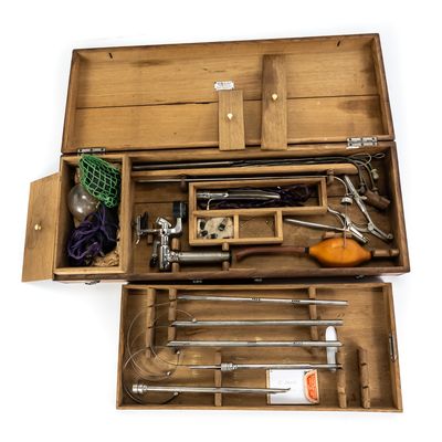 Sale Photo Thumbnail #123: Antique Josef Leiter Medical Instrument Set