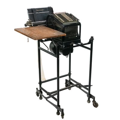 Sale Photo Thumbnail #342: Vintage Burroughs Adding Machine Stand