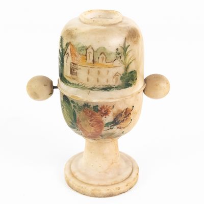 Sale Photo Thumbnail #269: Vintage Alabaster Optical Peep Show Viewer