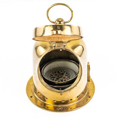 Sale Photo Thumbnail #85: Vintage Maritime Binnacle Compass