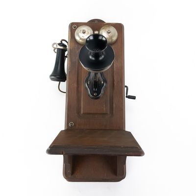 Sale Photo Thumbnail #320: Oak Kellogg Wall Telephone