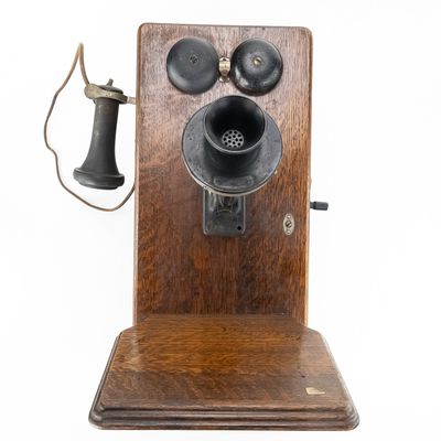 Sale Photo Thumbnail #322: Western Electric Oak Wall Phone
