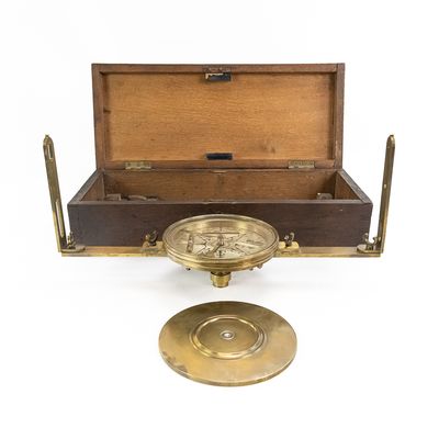 Sale Photo Thumbnail #17: Antique Spears & Co. Surveyor's Compass