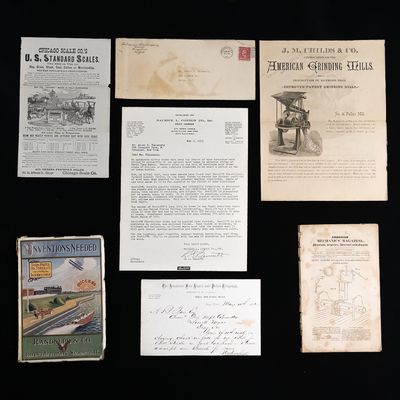 Sale Photo Thumbnail #367: Early Patent & Trade Ephemera Group