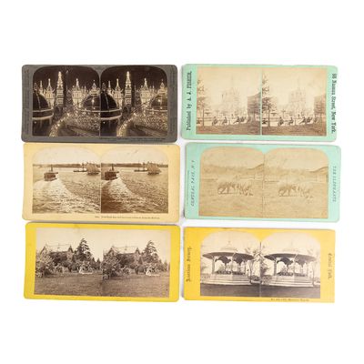 Sale Photo Thumbnail #243: 6 Stereo View Cards of New York
