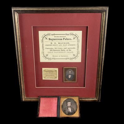 Sale Photo Thumbnail #178: 2  B.D. Maxham Daguerreotypes Same Man