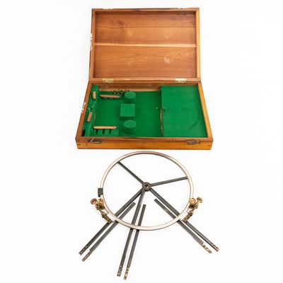 Sale Photo Thumbnail #77: Antique Brass Three-Arm Station Pointer
