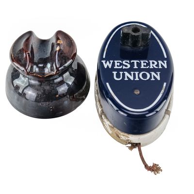 Sale Photo Thumbnail #326: Western Union Call Box & Porcelain Insulator
