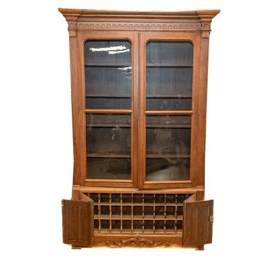 Sale Photo Thumbnail #346: Large Victorian Walnut Bookcase with Mail Sorter