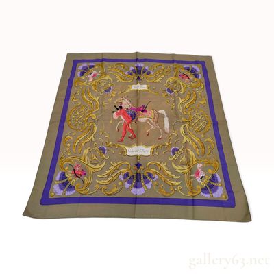 Sale Photo Thumbnail #47: Vintage Hermes Cheval Turc Silk Carre 90