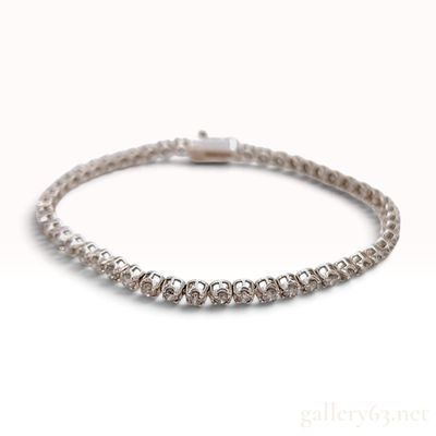 Sale Photo Thumbnail #69: 18KWG 3.00ctw Natural Diamond Tennis Bracelet