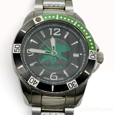 Sale Photo Thumbnail #171: Hunting World Mountain Stream Green and Black Stainless Steel Wristwatch