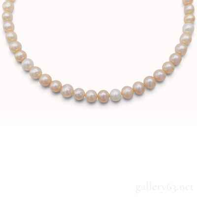 Sale Photo Thumbnail #412: Multicolor 6.5mm to 7.5mm Cultured Freshwater Pearl Strand Necklace