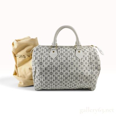 Sale Photo Thumbnail #372: Vintage Louis Vuitton Monogram Mini Lin Croisette Speedy 30 Top Handle Bag with Dust Bag