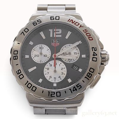Sale Photo Thumbnail #233: Tag Heuer Formula 1 Indy 500 Special Edition Stainless Steel Men's Wristwatch with Warranty Card