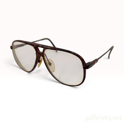 Sale Photo Thumbnail #22: Vintage Yves Saint Laurent Tortoiseshell Acetate and Metal Aviator Eyeglass Frames