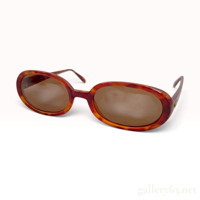 Sale Photo Thumbnail #450: Guess GU 795 SUN Tortoiseshell Acetate Oval Sunglasses with Case