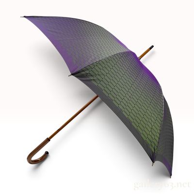 Sale Photo Thumbnail #393: Kenzo Monogram Purple Gradient Wooden Stick Umbrella