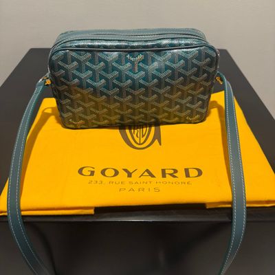 Sale Photo Thumbnail #401: GOYARD CAP-VERT MESSENGER PM, GREEN GOYARDINE