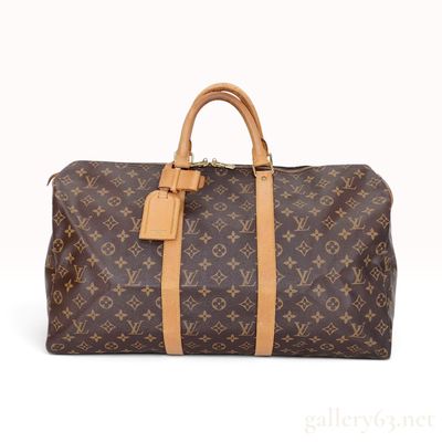Sale Photo Thumbnail #142: Vintage Louis Vuitton Monogram Keepall 55 Canvas Travel Bag