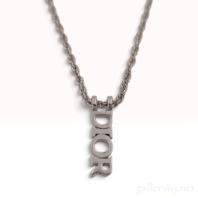 Sale Photo Thumbnail #346: Vintage Christian Dior Logo Pendant Rope Chain Necklace