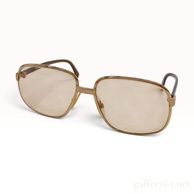 Sale Photo Thumbnail #118: Vintage Rodenstock Montreal Gold Toned Metal Sunglasses with Pouch