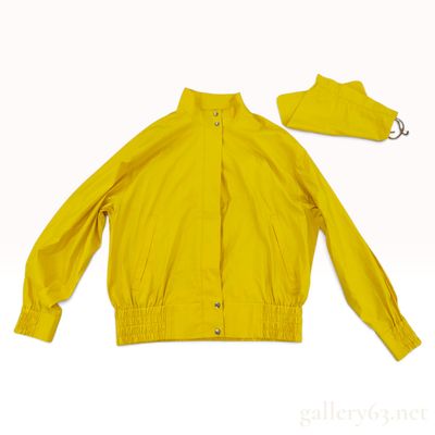 Sale Photo Thumbnail #99: Vintage Christian Dior Sports Yellow Windbreaker Jacket Size M with Pouch