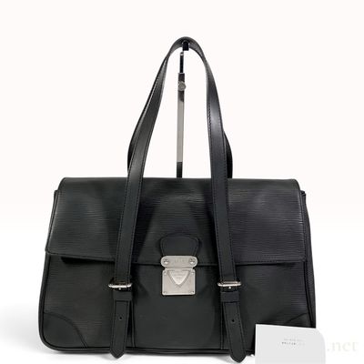 Sale Photo Thumbnail #330: Vintage Louis Vuitton Black Epi Leather Structured Shoulder Bag
