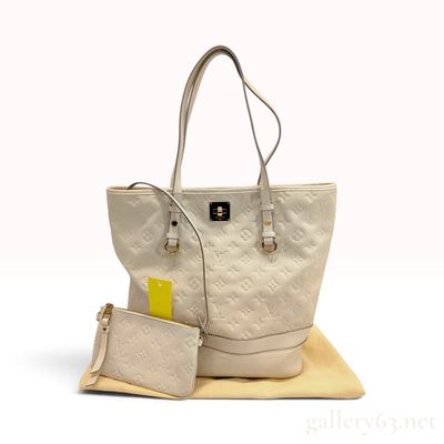 Sale Photo Thumbnail #319: Louis Vuitton Citadine PM Neige Monogram Empreinte Leather Tote Bag with Dust Bag
