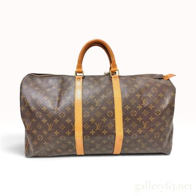 Sale Photo Thumbnail #226: Vintage Louis Vuitton Keepall 60 Monogram Canvas Travel Bag