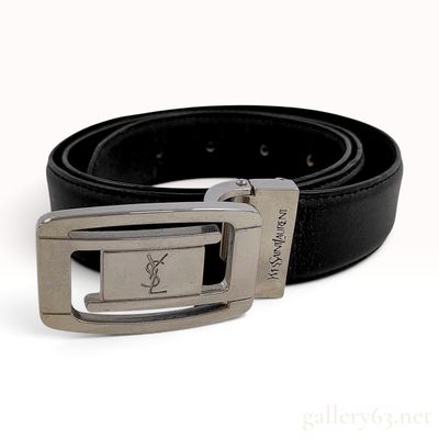 Sale Photo Thumbnail #161: Vintage Yves Saint Laurent Black Leather Belt