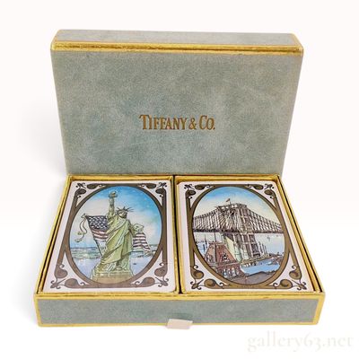 Sale Photo Thumbnail #101: A Vintage Tiffany & Co. New York City Landmarks Playing Card Set with Box
