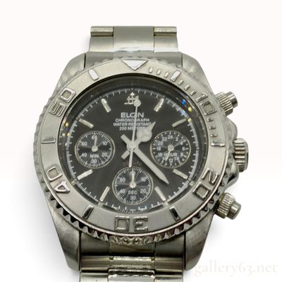 Sale Photo Thumbnail #317: Elgin Chronograph Treasure FK-1120-E Stainless Steel Wristwatch