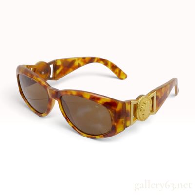 Sale Photo Thumbnail #467: Vintage Gianni Versace Medusa Tortoise Acetate Sunglasses