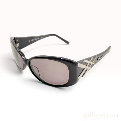 Sale Photo Thumbnail #110: Salvatore Ferragamo 2183 Black Acetate Sunglasses
