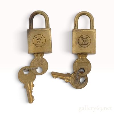 Sale Photo Thumbnail #351: Vintage Louis Vuitton Brass Padlocks with Keys