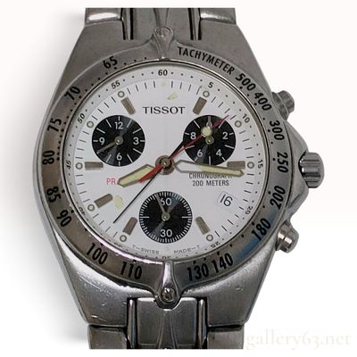 Sale Photo Thumbnail #434: Vintage Tissot PR 200 White Panda Dial Stainless Steel Chronograph 36mm